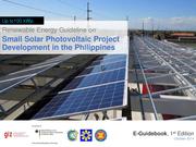 Small Solar PV Project Development in the Philippines