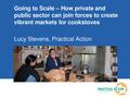 Going to Scale - How private and public sector can join forces to create vibrant markets for cookstoves Lucy Stevens Bonn 2013.pdf
