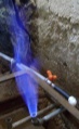Burning biogas without burner bolivia.JPG