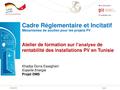 Workshop to Analyse the Profitability of PV Installations in Tunisia.pdf